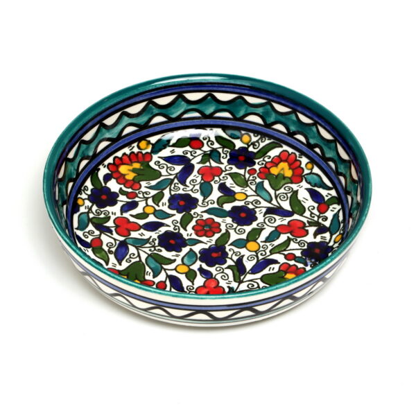 Armeense schaal met bloemen, 15 cm