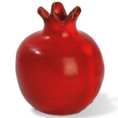 Granaatappel van rood aardewerk, 12 cm